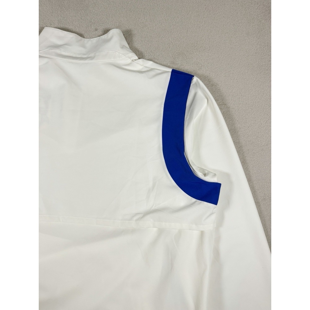 Nike Team Quarter-Zip Pullover Jacket White Blue Mens XL Dri-FIT - Picture 15 of 16